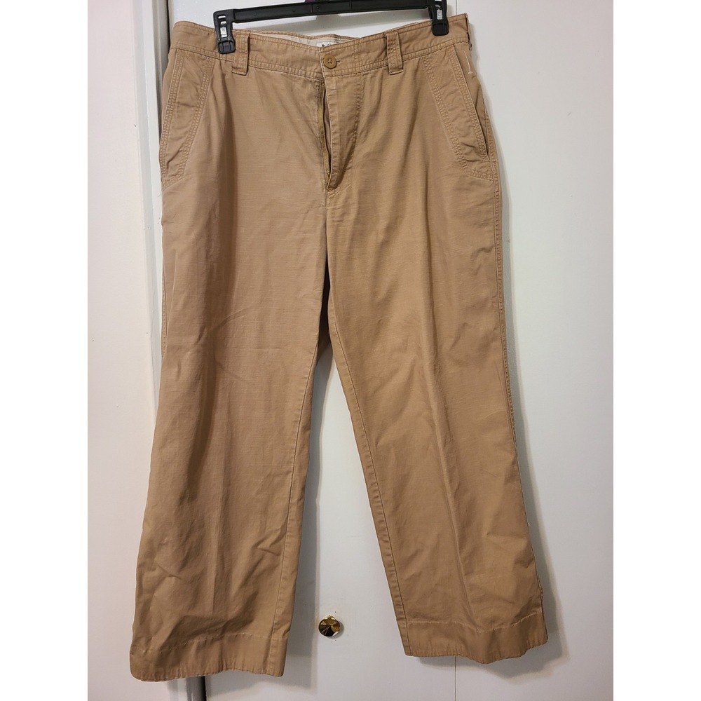 Columbia Men's Green Khaki Canvas Brush Pants Size 36x30.
